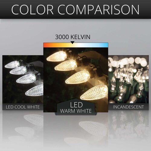 C9 Warm White Kringle Traditions LED Bulbs