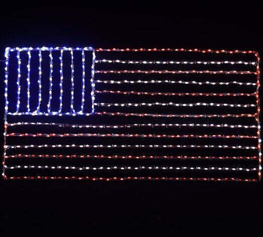 19" Patriotic American Flag 