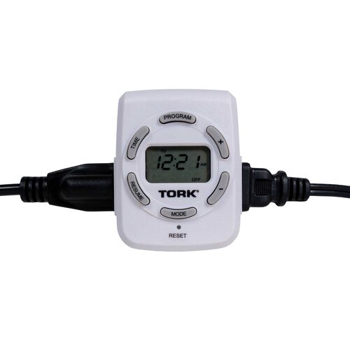 Dopp Day Timer Heavy Duty Digital 7-Day Timer with 2 Grounded Outlets - Wintergreen ...