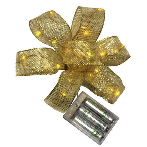 Lighted Gold Ribbon