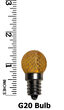 G20 Acrylic Gold LED Globe Light Bulbs