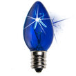 C7 Twinkle Blue Triple Dipped Transparent Bulbs
