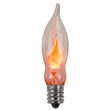 C7 Flicker Flame Orange Transparent Bulbs