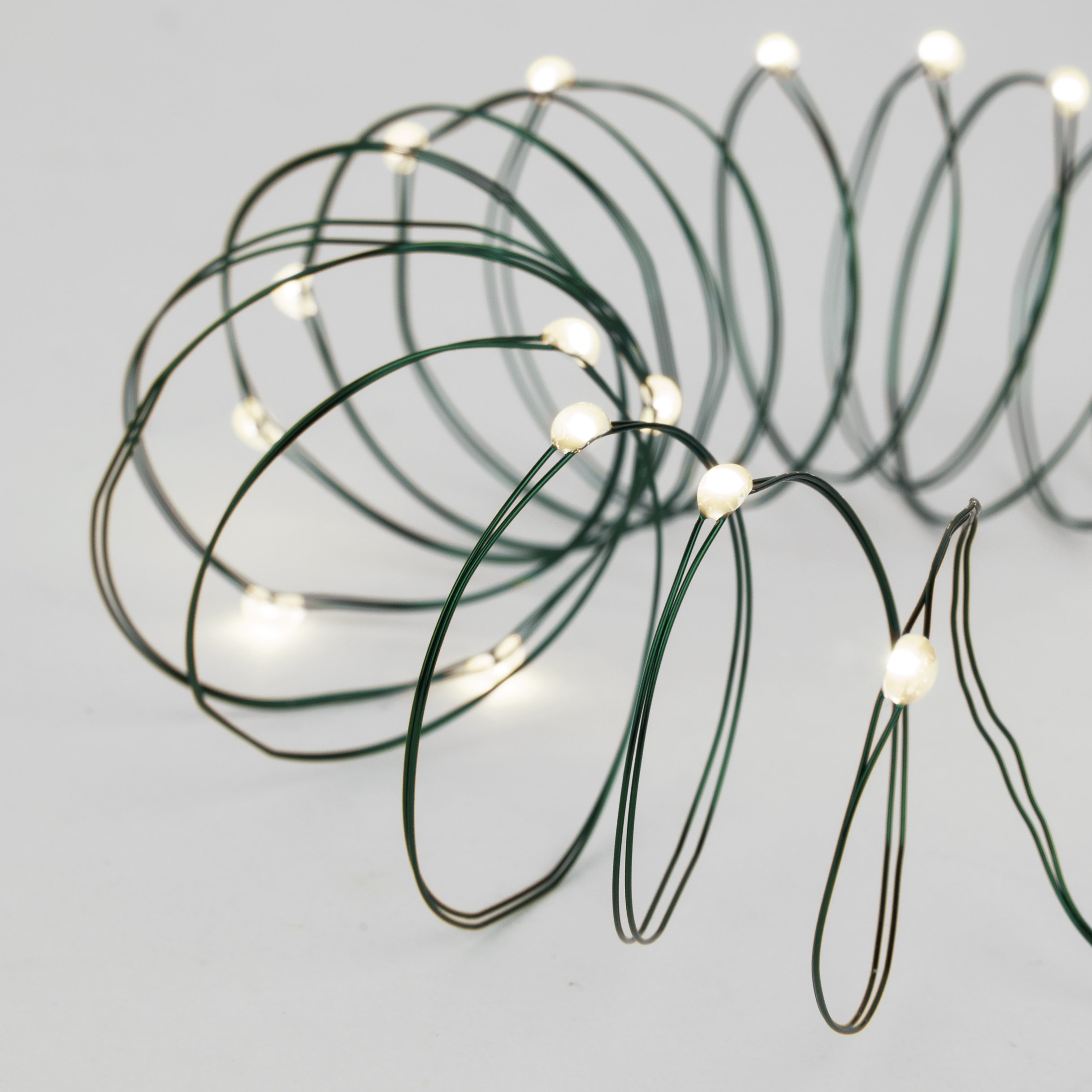 fairy lights green wire battery