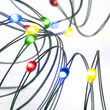 Multicolor Battery Operated Fairy LED Lights, Green Wire