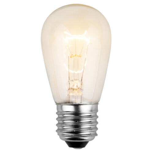 S14 Clear Transparent Bulbs, E26 - Medium Base