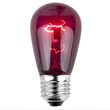 S14 Purple Triple Dipped Transparent Bulbs, E26 - Medium Base