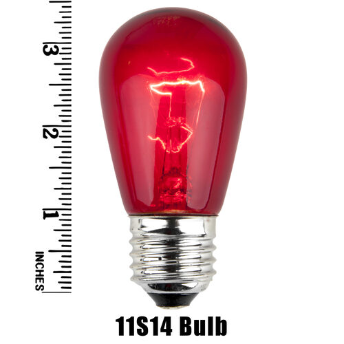 S14 Multicolor Transparent Bulbs, E26 - Medium Base