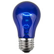 A15 Blue Transparent Bulbs, E26 - Medium Base