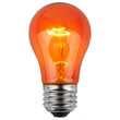 A15 Amber / Orange Transparent Bulbs, E26 - Medium Base