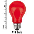A19 Multicolor Opaque Bulbs, E26 - Medium Base