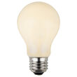 A19 White Opaque Bulbs, E26 - Medium Base