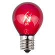 S11 Purple Transparent Bulbs, E17 - Intermediate Base
