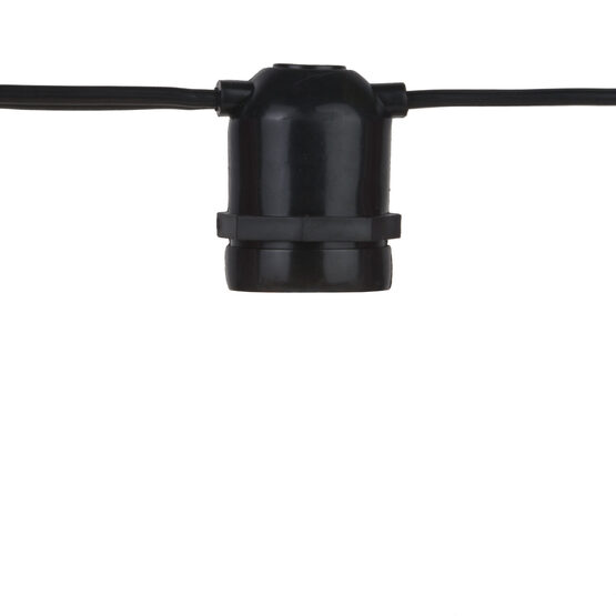 E26 - Medium Light Patio Stringer, Black Wire