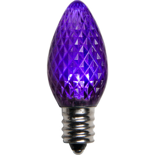C7 Acrylic Purple LED Bulbs