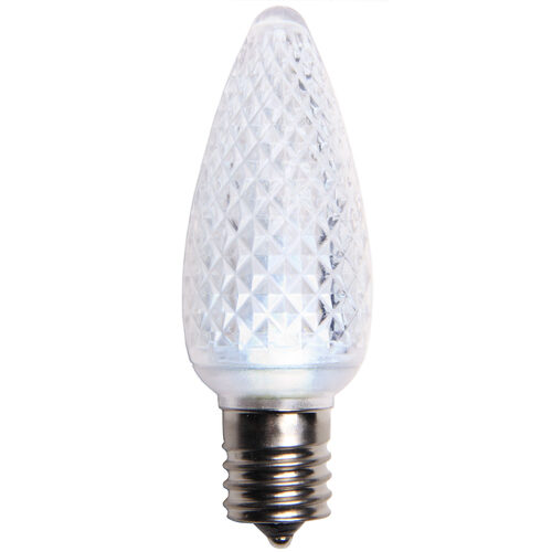 C9 Acrylic Cool White LED Bulbs