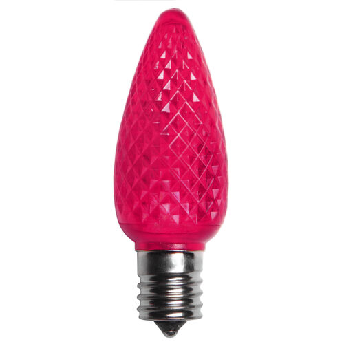 C9 Acrylic Pink LED Bulbs