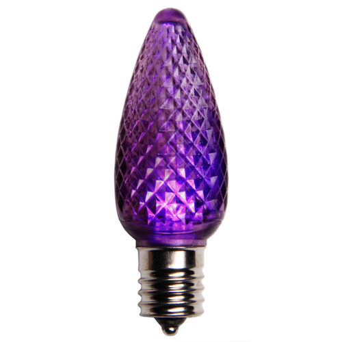 C9 Acrylic Purple LED Bulbs