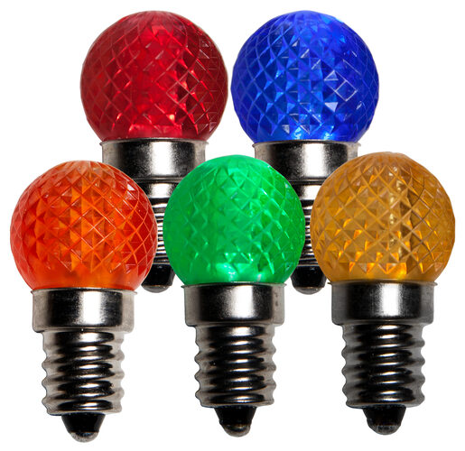 G20 Acrylic Multicolor LED Globe Light Bulbs