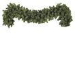 9' x 14" Sequoia Fir Prelit Commercial LED Holiday Garland, 100 Warm White Lights