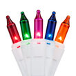 35 Multi Color Craft Lights, White Wire, 3" Spacing