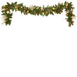 9' x 14" Royal Gold Battery Operated LED Holiday Garland, 60 Warm White Lights