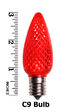 C9 Acrylic Red LED Bulbs