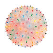 10" Multicolor Starlight Sphere, 150 Lights