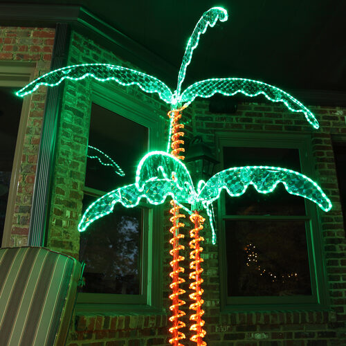 deluxe rope light led palm tree green wintergreen deluxe rope light led palm tree green wintergreen