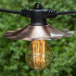 35' Patio String with 7 A75 Clear Outdoor Patio Lights, 60 Inch Spacing