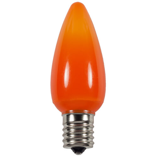C9 Opaque Acrylic Amber LED Bulbs
