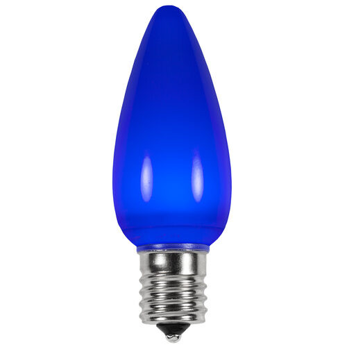 C9 Opaque Acrylic Blue LED Bulbs