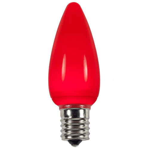 C9 Opaque Acrylic Red LED Bulbs