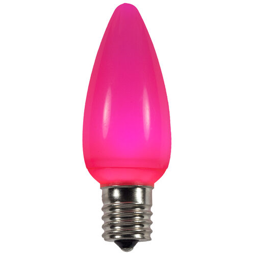 C9 Opaque Acrylic Pink LED Bulbs