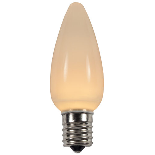 C9 Opaque Acrylic Warm White LED Bulbs
