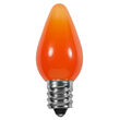 C7 Opaque Acrylic Amber LED Bulbs