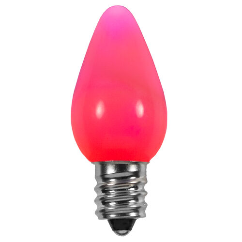 C7 Opaque Acrylic Pink LED Bulbs