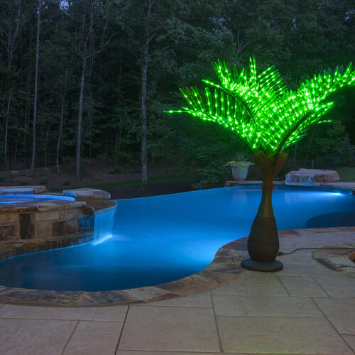 7.5' Bottle Commercial LED Palm Tree