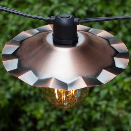 E26 - Medium Light Patio Stringer, Black Wire