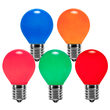 S11 Multicolor Opaque Bulbs, E17 - Intermediate Base