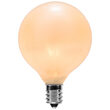 G50 Pearl White Triple Dipped Transparent Globe Lights, E12 - Candelabra Base