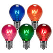 S11 Multicolor Triple Dipped Transparent Bulbs, E17 - Intermediate Base