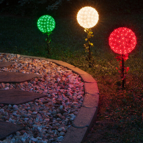 Clear Starlight Sphere Stake Wintergreen Corporation