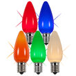 C9 Twinkle Opaque Acrylic Multicolor LED Bulbs