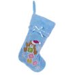 19" Blue Teddy Bear Stocking for Baby