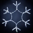 24" Snowflake Motif, Cool White 