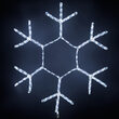 36" Snowflake Motif, Cool White Lights 