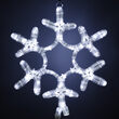 12" Snowflake Motif, Cool White 