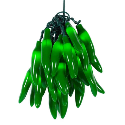 Green Chili Pepper Cluster Light Set Wintergreen Corporation