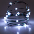 Cool White Battery Operated Fairy LED Lights, Green Wire